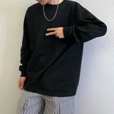 AIDASE  -  Retro Japanese  Color Hoodie Sweatirt Men Women Autumn Winter Simple Casual Couple Knitted Outerwear Polyester Fiber aidase-shop