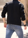 AIDASE  -  Men Streetwear Fashion Slim Denim Jacket High quality Male Simple solid Casual Jacket Coat aidase-shop