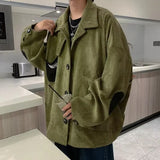 Aidase Mens Corduroy Jacket Autumn Winter Streetwear Casual Loose Fashion Coats aidase-shop