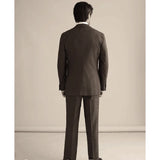 158.26Aidase New Men Suits 2 Pieces Slim Fit Casual Business Formal Brown Notch Lapel Tuxedos for Wedding Groomsmen (Blazer+Pants) aidase-shop