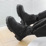 Aidase Autumn Men Japan Karajuku Korean Style Fashion High Top Streetwear Thick Platform Boots Casual Leather Shoes Male Lace Up Shoes aidase-shop