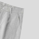 AIDASE  -  Men Wide Leg Pants Solid Color Button Joggers Loose Casual Straight Trousers Men Streetwear Korean Style Male Long Pants aidase-shop