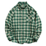 AIDASE  -  Mens Loose And Handsome Plaid Long Sleeved Shirt Plus Size Fashionable Casual Fashion Wrinkle-Free Formal Dress Men'S Shirt aidase-shop