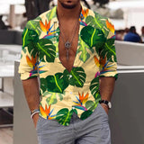 AIDASE  -  Comfort Roll-Up Sleeves Men'S Slim Fit Shirt Men Long Sleeve Winter Casual Printed Shirts Fashion Top Blouse Shirts For Man 셔츠 aidase-shop