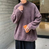 Aidase Winter New Mink Velvet Sweater Knitted Solid Sweater Men Clothes Pullover Men Sweater Casual Pullovers Bottoming Sweaters aidase-shop