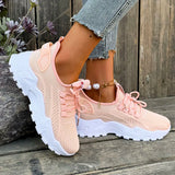 AIDASE  -  New Women Sneakers Breathable Thick Sole Casual Shoes Mesh Lightweight Summer Platform Walking Shoes aidase-shop