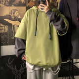 Aidase Hooded Sweatshirts for Man Black Hoodies Hip Hop Men's Clothing Sweat Shirt No Brand Funny Loose Overfit Streetwear Simple Cheap aidase-shop