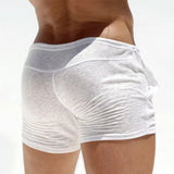 AIDASE  -  Hot Sale Men's Solid Color Breathable Ultra-Thin Slim Fit Drawstring Shorts, Soft Stretchy Elastic Waist, Beach & Daily Wear aidase-shop