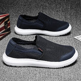 AIDASE  -  Men's Mesh Shoes Summer Breathable Hollow Out Casual Shoes Fashion Men Sneaker Lightweight Comfortable Driving Shoes Men Loafers aidase-shop