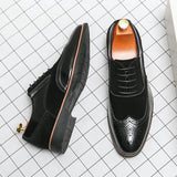 AIDASE  -  Retro Men's Dress Shoes Trend Casual Business Social Leather Shoes For Men Wedding Oxfords Shoes Men Classic Party Brogues Male aidase-shop