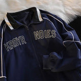 AIDASE  -  Spring Autumn Retro Baseball Uniform Coat Men Women's Harajuku BF Preppy Couple Jacket American Loose Streetwear aidase-shop