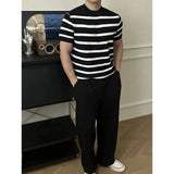 AIDASE  -  Cool Silk Knitted ort Sve T-irt round Ne High Elastici Summer Casual Youth Vitali Sle Chinese Manufacturer aidase-shop