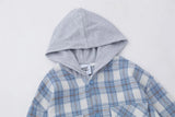 AIDASE  -  Spring Autumn Vintage New Fashion Men's Casual Trendy Loose Simple Basic Plaid Hooded Shirts Male Daily Long Sleeve Coat Clothes aidase-shop