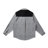 AIDASE  -  Fake Two-Piece Men's Shirt Personality Patchwork Vest Jacket Trendy Lapel Long Sleeve Men Tops Fashion Clothing 21E6591 aidase-shop