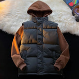 AIDASE  -  Autumn Winter Thickened Cotton Padded Vest Men's Lightweight Stand Collar Sleeveless Jacket Outdoor Wear Warmth Sporty Waistcoat aidase-shop