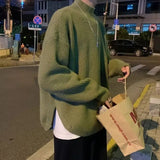 AIDASE  -  Autumn and Winter Korean Men's Sweater Loose Fashion Lazy Pullover Long Sleeve Knitted Sweater New Style aidase-shop
