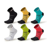 AIDASE  -  1 Pairs Men's Five Finger Socks Anti-friction Sweat-absorbent Breathable Marathon Running Socks Outdoor Tennis Split Toe Socks aidase-shop