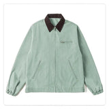 AIDASE  -  Autumn Winter New Fashion American Men's Color-coded Casual Trendy Simple Basic Loose Turn-down Collar Zipper Jackets Male Coats aidase-shop