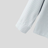 AIDASE  -  Men Striped Shirt Lapel Long Sleeve Loose Casual Men Clothing Streetwear Korean Style Fashion Tops Male Shirts aidase-shop