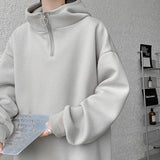 Aidase High Quality Turtleneck Hoodie Zipper Pullovers Streetwear Hip Hop Hooded Sweatshirt Men Clothing Korean Couples Harajuku Coat aidase-shop