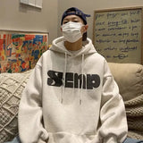 Streetwear Vintage Letter Print Pullovers Hoodies Men Y2K New Harajuku Loose Sweatshirt Autumn Unisex Casual Hoodie Tops aidase-shop