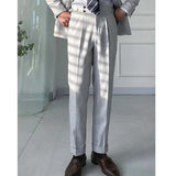 88.34Aidase High Quality Office Social Suit Pants Casual Wedding Groom Trousers Italy Business Dress Pants Men  Gray Pantaloni Uomo Casual aidase-shop