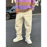 AIDASE  -  plus Size 300 Pou Hong Kong Sle Retro Workwear Casual Pants Men Summer Loose Straight Wide Leg Sports Trendy Brand Ins aidase-shop