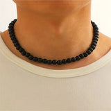 AIDASE  -  French Vintage Black Pearl Necklace For Women Simple Acrylic Beads Choker Fashion Jewelry Accessories Dropshipping Gift aidase-shop