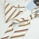 AIDASE  -  2PCS Neck Ties Set New Luxury Polyester Paisley Neckties Polka Dot Floral Tie Brooches Formal Business Shirt Accessories Cravat aidase-shop