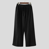 AIDASE  -  Men Pants Solid Color Drawstring Joggers Casual Long Pants Men 2025 Streetwear Loose Workout Fashion Male Trousers S-5XL aidase-shop