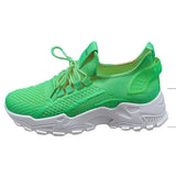 AIDASE  -  New Women Sneakers Breathable Thick Sole Casual Shoes Mesh Lightweight Summer Platform Walking Shoes aidase-shop