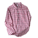 AIDASE  -  Men's Long Sleeved Checkered Shirt Japanese Casual Contrasting Color Male Top Spring Autumn Loose Thin Fashion Coat aidase-shop