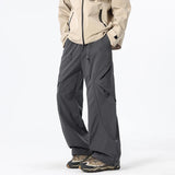 AIDASE  -  Men's Outdoor Hiking Pants Waterproof Quick Dry Wide Leg Cargo Trousers Elastic Waist Drawstring Casual Streetwear Bottoms aidase-shop