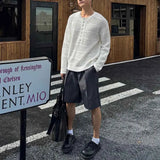 AIDASE  -  Winter New Male Solid Color Long Sleeve Hollow-Out Sweater American Retro Fashion Trend Street Casual Loose Niche Men's Top aidase-shop