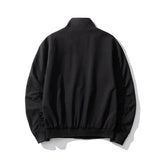 AIDASE  -  Trendy Simple Men's Jacket Solid Color Stand Collar Long Sleeve Men Coats Summer New Zipper Handsome Menswear Tide 21E6595 aidase-shop