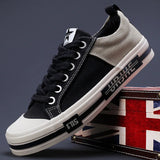 AIDASE  -  Brand Men's Canvas Shoes Breathable Outdoor Casual Sneakers Comfortable Spring Autumn Black Walking Sneakers Flat Design aidase-shop