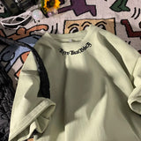 Aidase Men's Oversized T-shirts White Cotton T Shirt 5XL for Men Casual Summer Wear Letter Fashion  Print Neck Tee Shirts Men Clothing aidase-shop