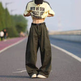 AIDASE  -  Summer New Men Cargo Pants American Style Multi-Pocket Loose Straight Wide-Leg Male Pants Stylish Versatile Clothes aidase-shop