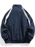 AIDASE  -  Men's Casual Lightweight Jacket Spring/autumn Color Block Zipper aidase-shop