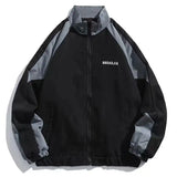 Aidase Hip Hop Varsity Jacket Men High Street Patchwork Color Block Windbreaker Coats Women Spring Autumn Thin Fashion College Jackets
