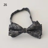 AIDASE  -  12*6CM Luxury Paisley Bow Ties For Men Adult Gray Brown Floral Soft Bowties Wedding Party Groom Formal Butterfly Shirt Accessory aidase-shop