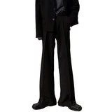 AIDASE  -  Casual Men's Wide Leg Pants Draped Pure Color Loose Fit Straight Cut Spring Summer Casual Trousers Male Fashion Long Trousers aidase-shop