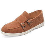 AIDASE  -  Fashion Men's Casual Shoes Suede Leather Men Classic British Style Tassels Loafers Moccasins Mens Outdoor Driving Flats aidase-shop