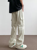 AIDASE  -  American High Street Spring Trendy Loose Casual Work Pants for Men Straight Leg Clean Fit Long Trousers Street Sle aidase-shop