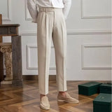 Aidase Man Suits Pants Fluid Khaki Draped Trousers for Men Baggy Suit Korean Style Clothes Reviews Many Slacks High Quality Dress Up