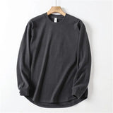 AIDASE  -  Loose Fit Long Sve Double-sided Velvet T-irt Men's Autumn Winter Large Size Bot Arc aped Base irt Casual Sle aidase-shop