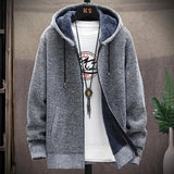 Aidase Zip-Up Cardigan Men's Hoodies Parka Hooded Sweatshirt Man Solid Sweater Hoodie Man Clothes Windbreaker 2024 Autumn New aidase-shop