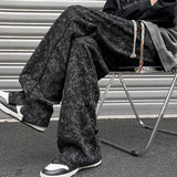 AIDASE  -  Creative Tie-Dye Casual Pants Men's American High Street Trend Straight Leg Stylish Sportswear aidase-shop