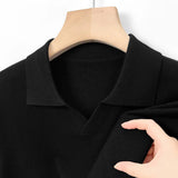 AIDASE  -  Casual Knitted Long Sve  irt Men's Autumn Winter Ocean Bird Collar Turn-down Collar Faionable Leisure Sle Sweater aidase-shop