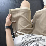 AIDASE  -  Fake Two-piece Ice Silk Men Summer Thin New Loose Casual Sports Trousers aidase-shop